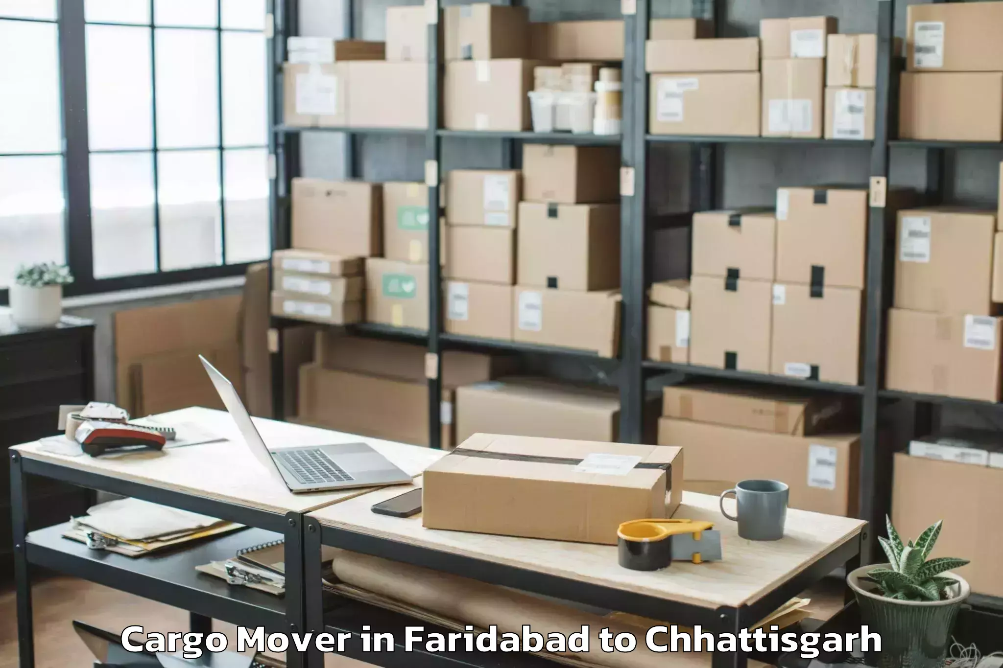 Hassle-Free Faridabad to Chirmiri Cargo Mover